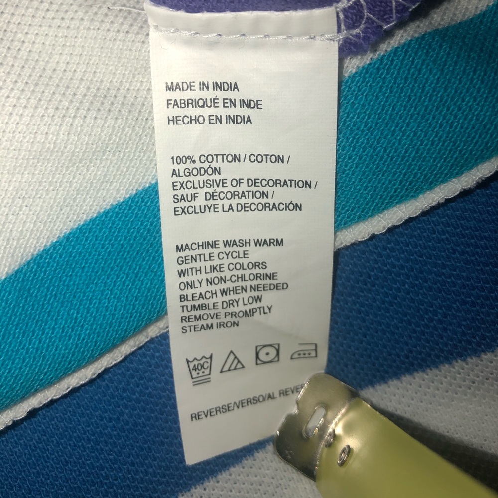 Men’s Izod Striped SS Polo Shirt Size Medium - Picture 4 of 5